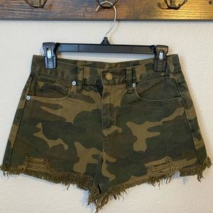 The Barrow Vintage High-Rise Denim Shorts